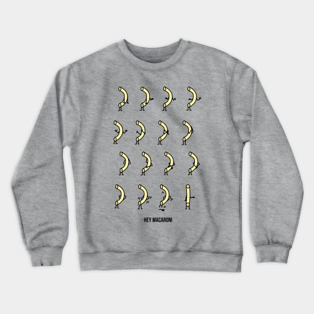 hey macaroni Crewneck Sweatshirt by paintbydumbers